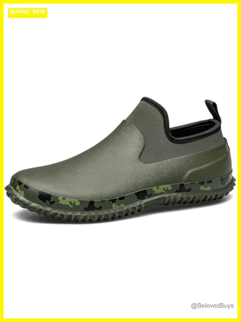 Unisex Waterproof Rubber Garden Rain Boots Neoprene Lined Ankle High